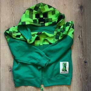 Green Creeper Hoodie for Kids